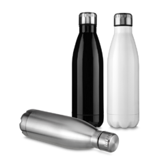 Squeeze garrafa personalizada, em inox com pintura epox e capacidade 750ml e tampa metal com anel de vedação - Mkt Brindes 