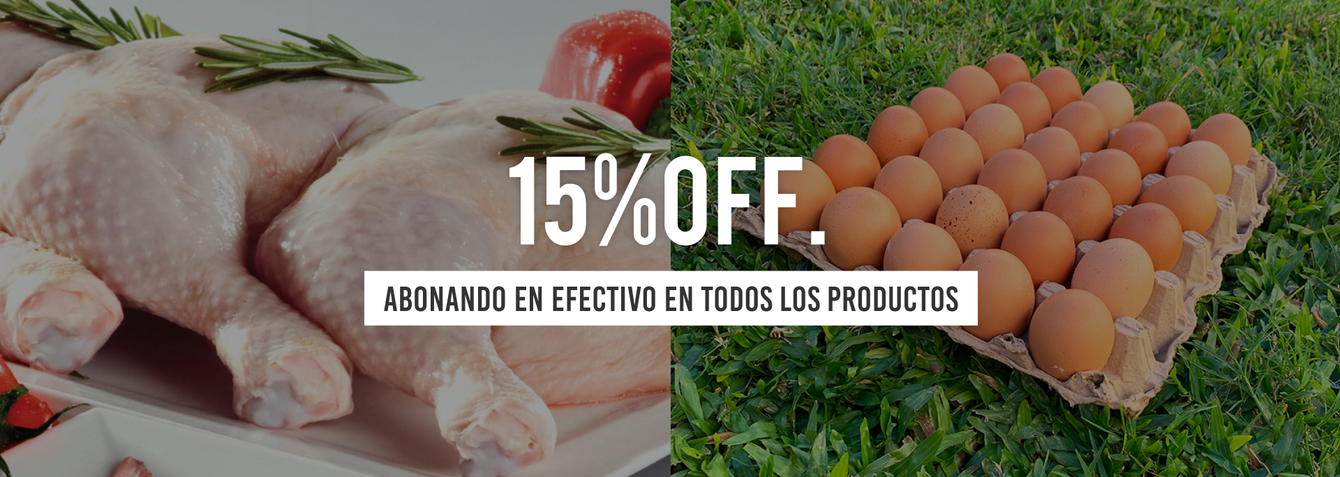 15%OFF en efectivo en todos los productos