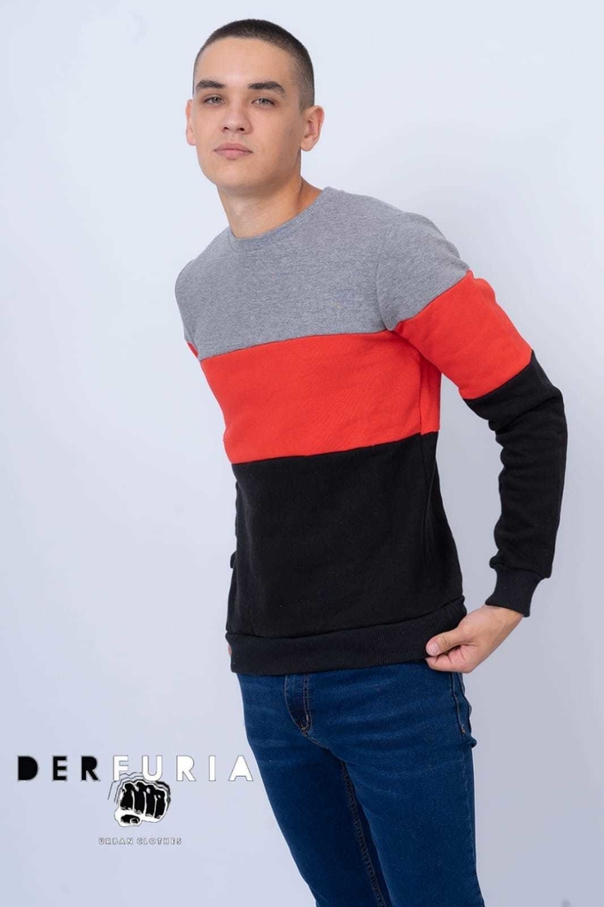 Buzo tricolor - Comprar en Derfuria Jeans