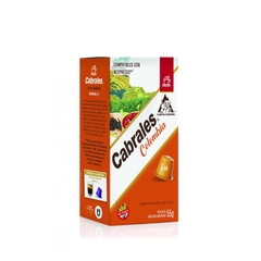CAPSULAS CABRALES COLOMBIA 1O X 5,5gr (NACIONALES, COMPATIBLES CON NESPRESSO)