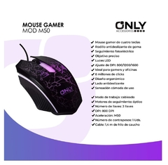 Mouse Gamer Only Mod50 - comprar online