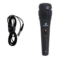 Microfone c/ Fio p2 3m + Adaptador p10 - Goldenutra