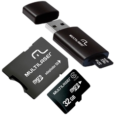 Kit 2 em 1 Pendrive + Cartão de Memória 32gb - Multilaser - comprar online