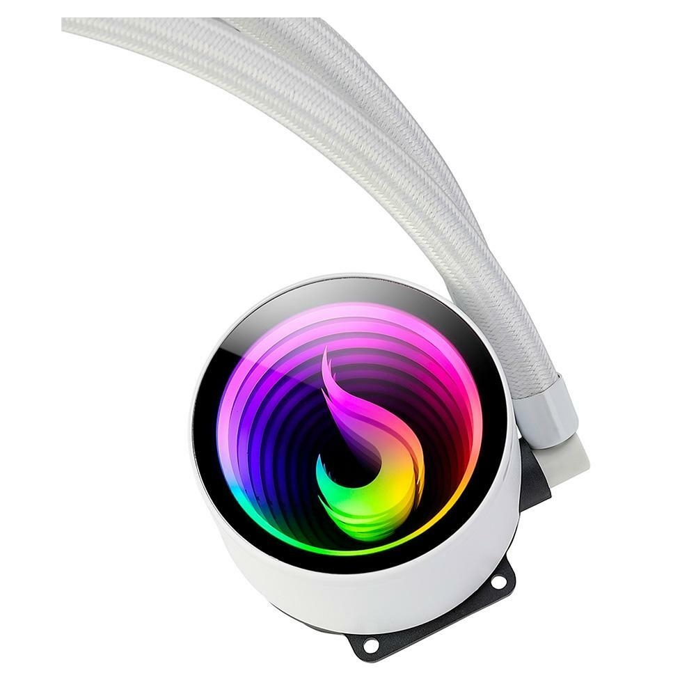 Water Cooler Gamer Rise Mode Aura Frost Pro 120mm ARGB Intel/AMD White