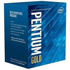 Processador Intel Pentium Gold G6400 4.00 GHZ 2N/4T 4MB Cachê LGA 1200 (com vídeo)