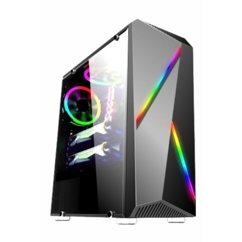 Gabinete super espaçoso pra qualquer hardware, com muito RGB! Se liga no  tamanho – Gamemax Rainbow – TecnoArt Hardware