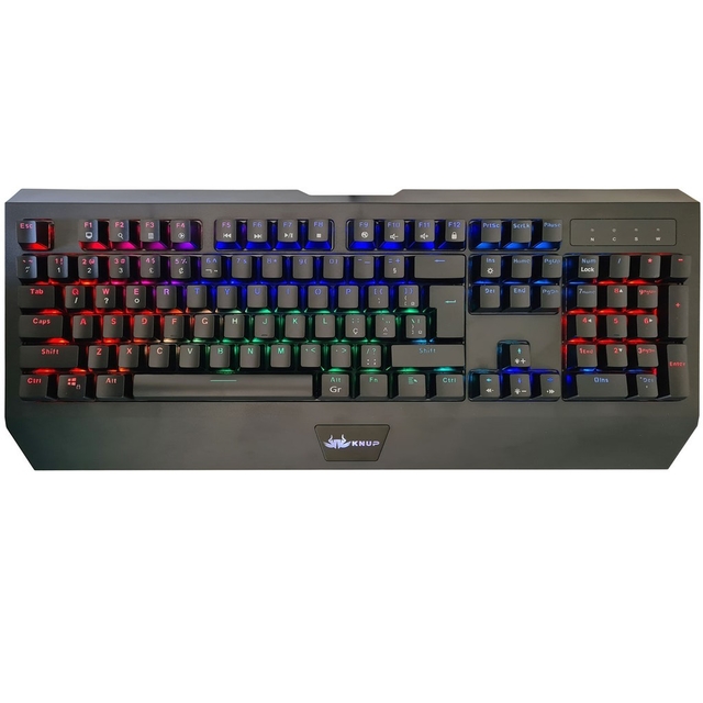 Teclado Gamer Mecânico Knup KP-TM005 RGB Switch Blue