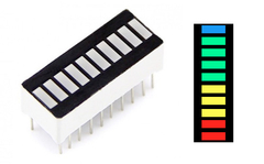 Barra de LEDs de 10 segmentos - 4 cores - comprar online