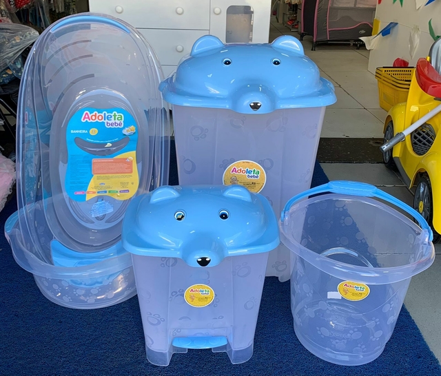 Kit Banheira Transparente translucido 5pçs