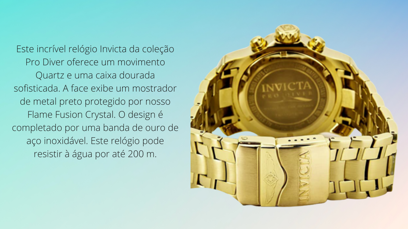 relogio invicta pro diver 0072 original