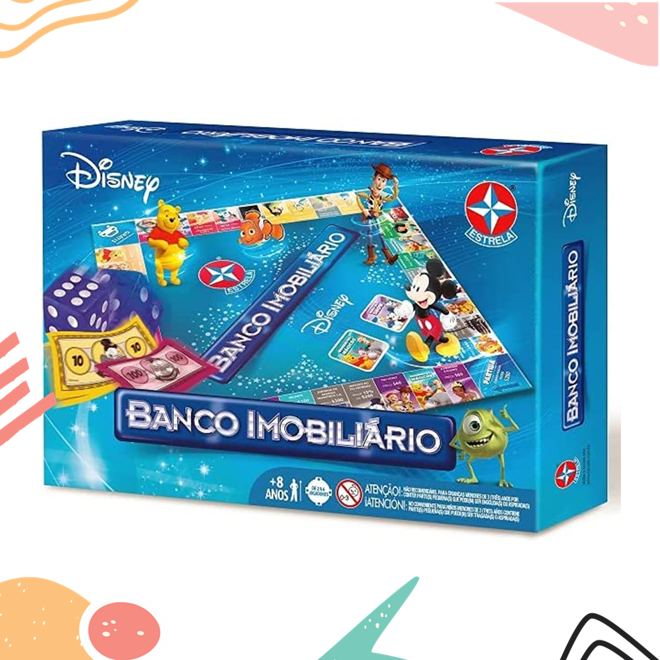 Jogo Banco Imobiliário, Estrela  Banco imobiliario, Jogos de tabuleiro,  Jogos