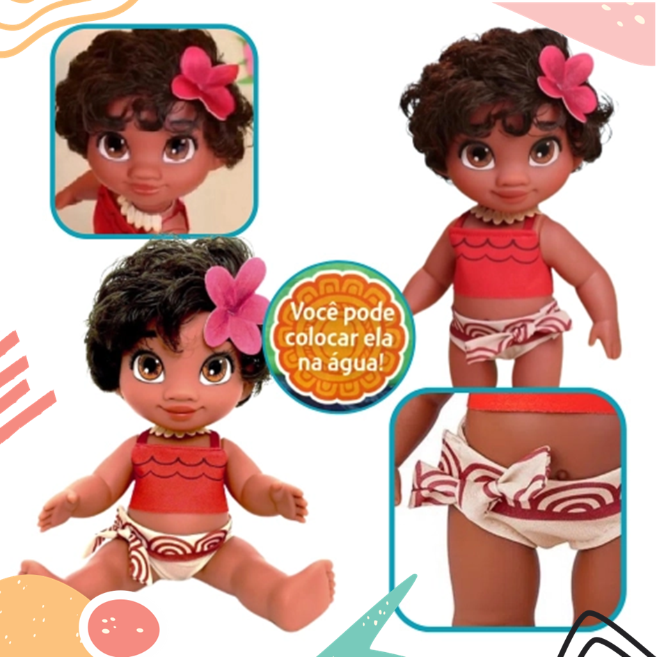 Boneca Moana Baby Princesa Disney Articulada 36 cm 2504 Cotíplas