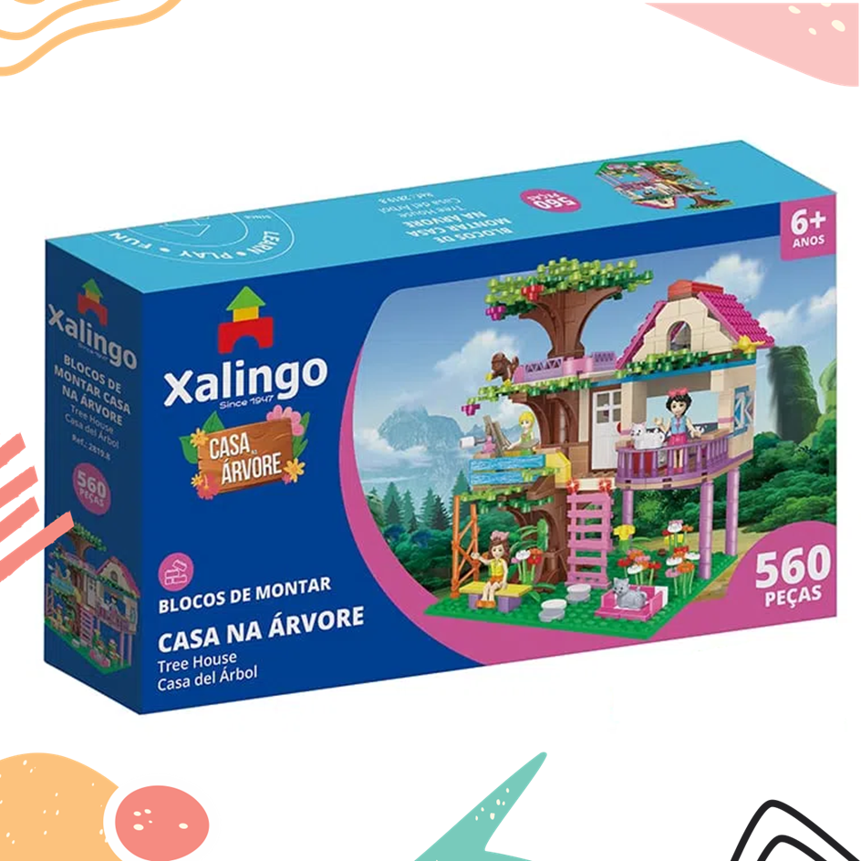 Blocos para Montar - Ilha da Princesa 44 peças - Xalingo - Button Shop