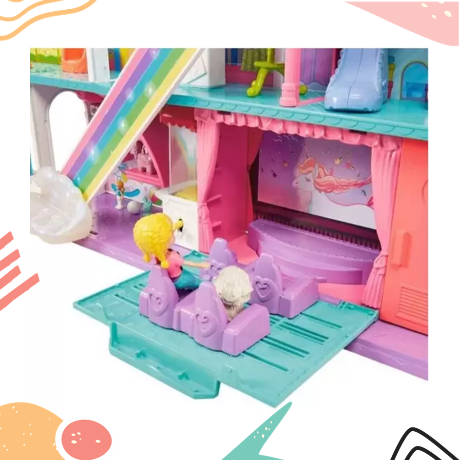 Playset E Mini Boneca Polly Pocket - Carro De Pipoca : .com