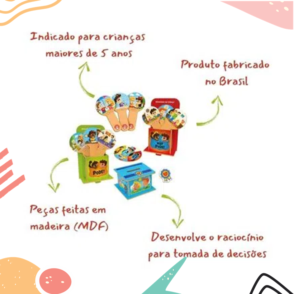 Jogo Pode e Não Pode Brinquedo Educativo - Brincadeira de Criança - 5 anos  - Jogos Educativos - Magazine Luiza