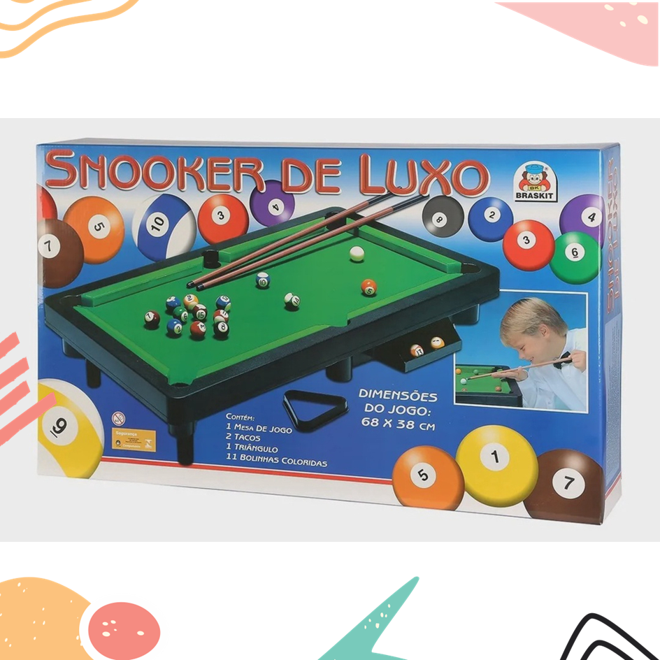 Sinuca de Mesa Snooker de Luxo 430-A Braskit