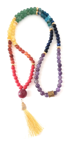 Imagen de Japa mala 7 chakras elástico