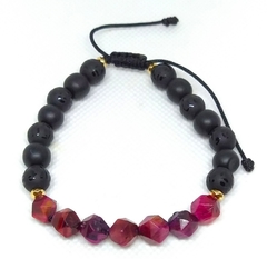 Pulsera ojo de tigre octagonal - comprar en línea