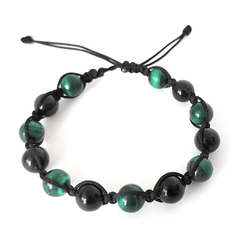 Pulsera de obsidiana arcoiris y malaquita en internet