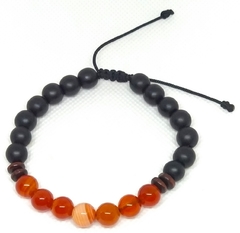 Pulsera de Cuarzo cornalino 8mm - comprar en línea