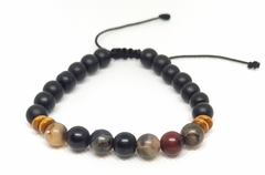 Pulsera de ágata de río 8mm