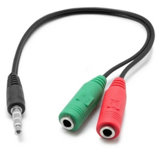 Adaptador 2 mini plug hembra a 1 mini plug macho Megalite