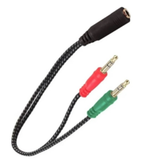 Adaptador 1 mini plug hembra a 2 mini plug macho a mallado Skyway - comprar online