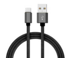 Cable USB tipo C 100 cm Negro