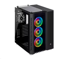 Gabinete ATX Crystal Series 680X RGB High Airflow Tempered Glass ATX Smart, Negro