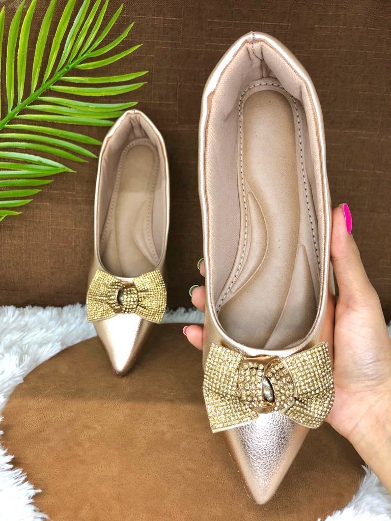 Sapatilha Luxo laço Strass - Stilosas/Malukids