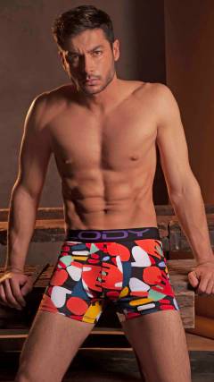 LM871-Boxer de alg. lycra estampado