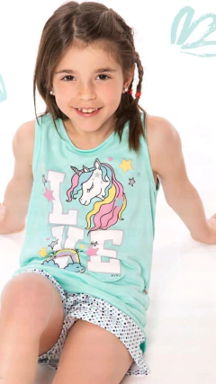 WL268-Pijama de nena musculosa