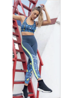 BRG18-Calza de lycra con doble cintura combinada