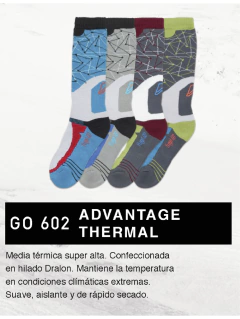 FLGO602-ADVANTAGE THERMAL: Media térmica súper alta. Confeccionada en hilado Dralon. Mantiene la temperatura en condiciones climáticas extremas. Suave, aislante y de rápido secado