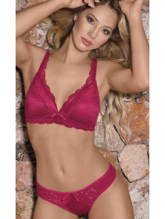 SI1327-Conjunto de microfibra fantasía con detalle de puntilla - comprar online