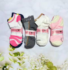 Imagen de MD713-Soquetes de mujer estampados sports pack x 12 Unidades