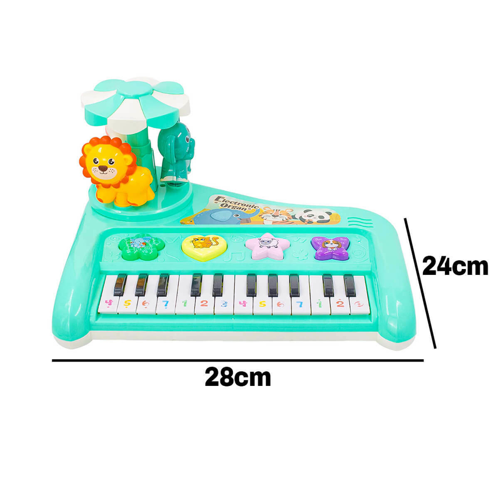 Brinquedo - Piano Infantil - Som de Animais - 30 Teclas - 28cm