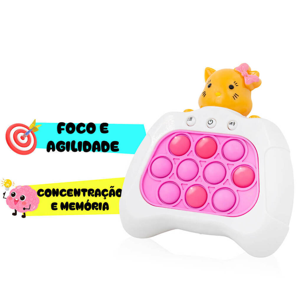 Brinquedo Console Jogos Da Memoria Pop-It Eletronico Brasil em