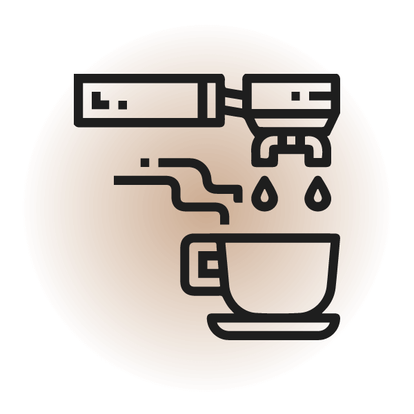 ilustración servido de café