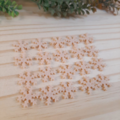 Flocos de Neve Mini - Nude - Murilice
