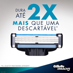 Aparelho de Barbear Gillette Mach 3 Turbo Edição Especial + 2 Cargas + Suporte na internet