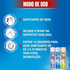 Desinfetante Uso Geral Pureza Do Algodão Lysol Frasco 360ml - comprar online