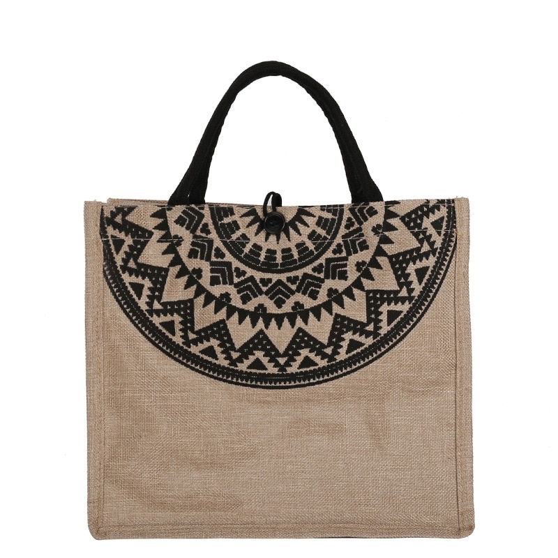 burlap tote bolsa pattern