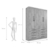 Guarda-Roupa 4 portas Mônaco Larg. 1.60m branco na internet