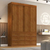 Roupeiro Star 2 Portas 6 Gavetas Cinamomo Larg. 1.19m Sallêto