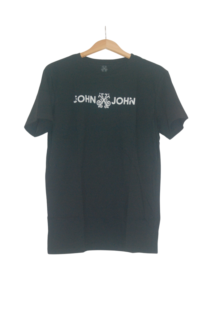 Camiseta John John Logo Preta - Compre Agora