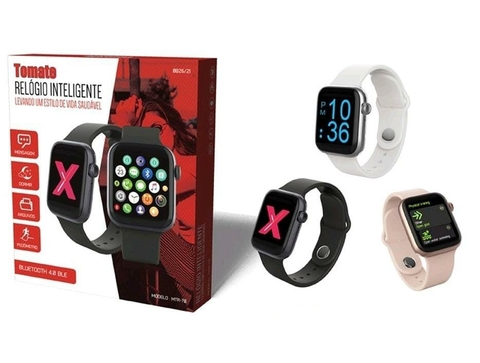 box08_cell - 🔴Relógio Smartwatch Pulseira Inteligente Mtr-23 Tomate  ○ESPECIFICAÇÕES: •Conta passos: grava 24 horas, você pode verificar as  gravações no aplicativo; •Exercícios: conta o tempo de exercícios diários  24 horas, permite verificar