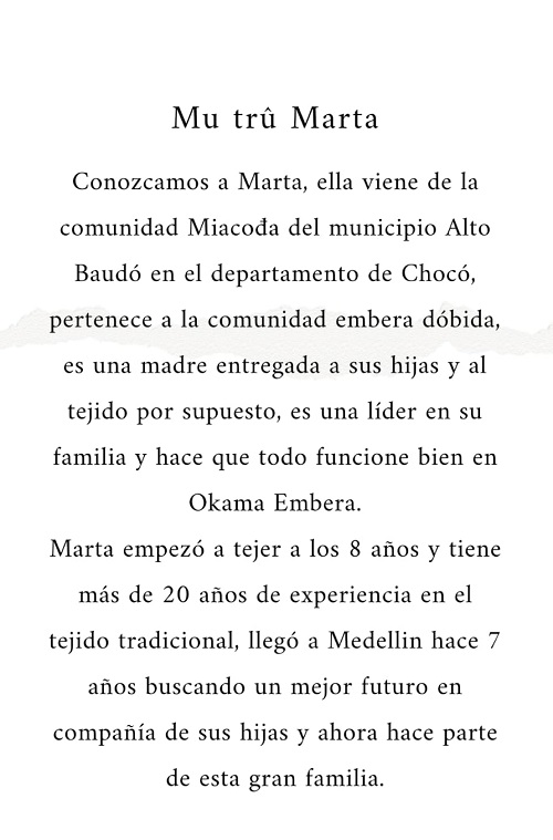 marta rojas mujer embera