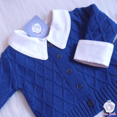 Saída de Maternidade Kaleo 4 peças - Azul Royal - comprar online