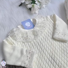 Saída de Maternidade Vestido Maitê 4 peças - Off White - comprar online